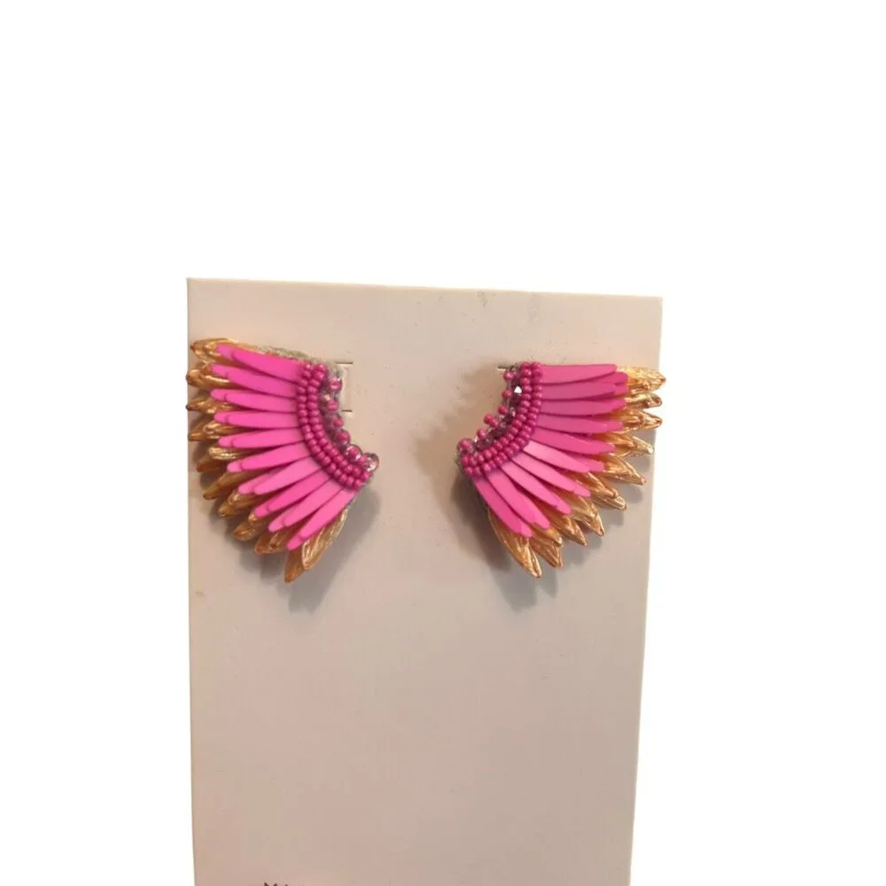 Mignonne Gavigan Mini Madeline Earrings Pink BRAND NEW RETAIL $150 - Picture 4 of 8
